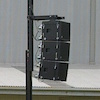 Line array lifter, lifting tower